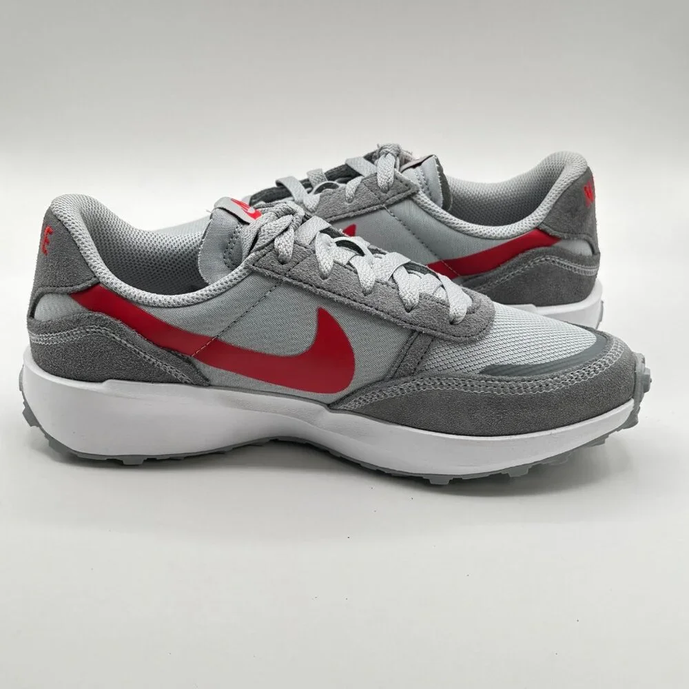 Nike Waffle NAV  Wolf Grey University Red FJ4195-004 Size Women's 7.5  / Men's 6 - Picture 9 of 12